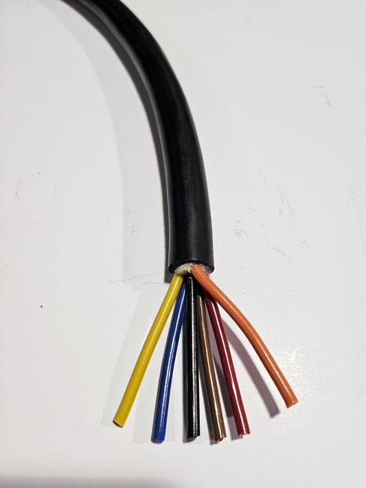 Pendant Cable 5-conductor 16-gauge w/strain relief per ft